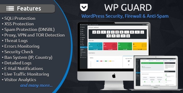 WP Guard 2.3.0 – 安全，防火墙&WordPress的反垃圾邮件插件