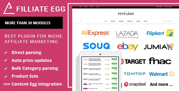 Affiliate Egg 10.7.0 开心版 – 利基联盟营销WordPress插件