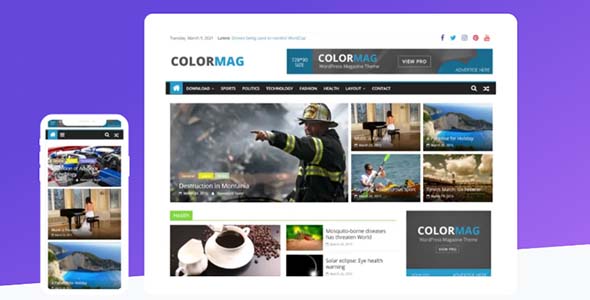 ColorMag Pro 3.5.0 – 杂志和新闻风格WordPress主题