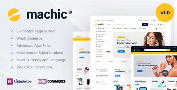 Machic 1.2.2 开心版 – 电子数码产品在线商店 WooCommerce主题