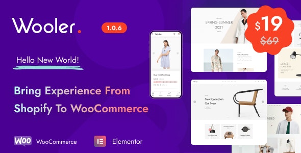 Wooler 1.0.7 – 简约快速时尚服饰在线网店主题