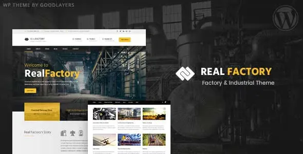 Real Factory (v1.4.9) 工厂/工业/建筑 WordPress主题 – 专业工业风网站设计