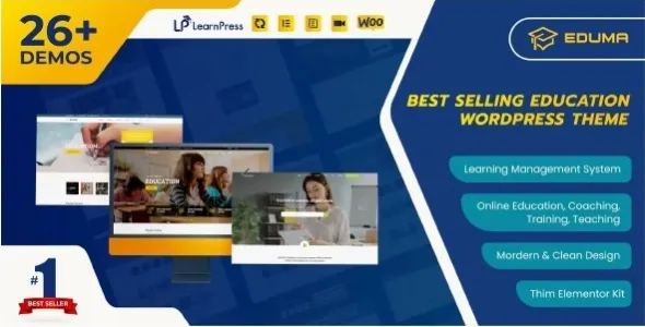 Eduma 5.2.0 开心版 – 学校教育培训及在线课程学习类WordPress主题