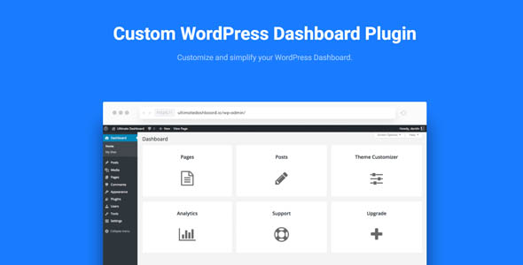 Ultimate Dashboard Pro 3.6.4 开心版 – 自定义WordPress仪表板插件