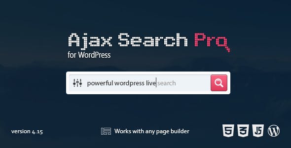 Ajax Search Pro 4.26.2 – 实时WordPress搜索&筛选器插件