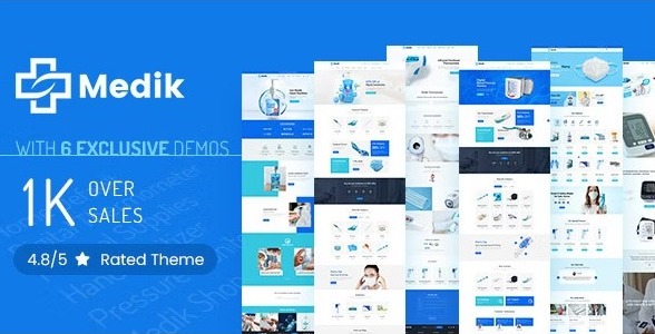 Medik 2.6 – 健康医疗器械设备商店Wordpress主题