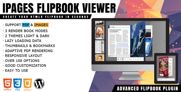 iPages Flipbook 1.4.6 – PDF Viewer For WordPress插件