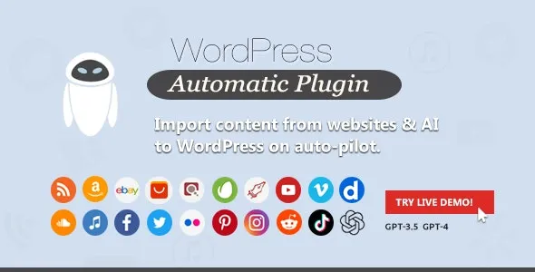 WordPress Automatic Plugin v3.113.0 – 自动采集与发布插件