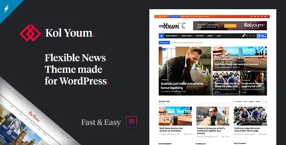 Kolyoum 2.4.1 开心版 – 新闻资讯博客网站WordPress主题