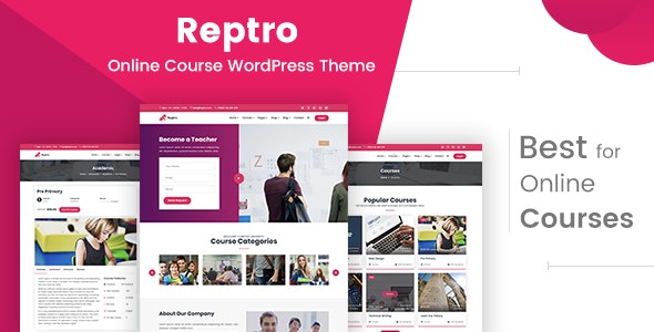 Reptro 2.1 – 在线培训教育类WordPress主题