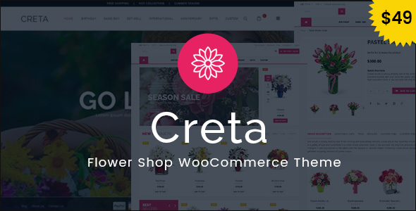 Creta 5.8 – 鲜花绿植商店网站WordPress主题
