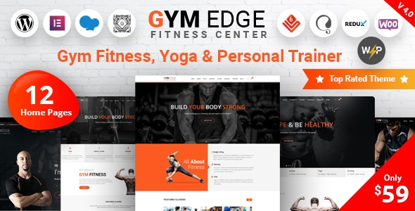 Gym Edge 4.3.0 – 健身运动健身房网站WordPress主题