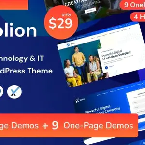 Solion Theme (v2.4) 技术与IT解决方案WordPress网站主题