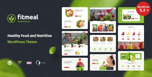 Fitmeal 1.2.6 – 健康绿色有机食品WordPress主题