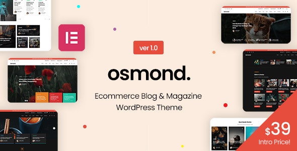 Osmond 1.0.1 开心版 – 电子商务杂志新闻博客WordPress主题