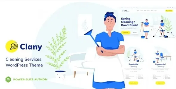 Clany 12.1 开心版 – 清洁服务类家政WordPress主题
