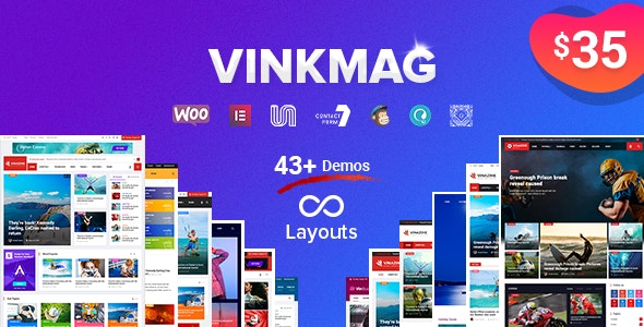 Vinkmag 4.8 – 创意报纸杂志网站WordPress主题