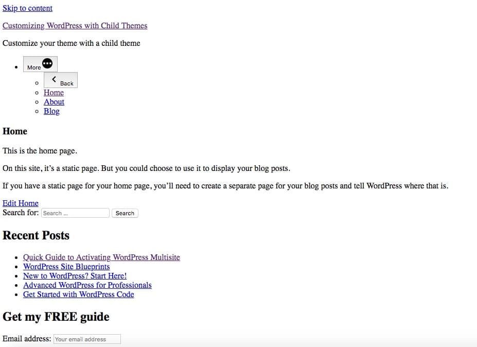 如何开发一个WordPress子主题