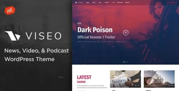 Viseo 3.8 – 新闻、视频、播客Wordpress主题