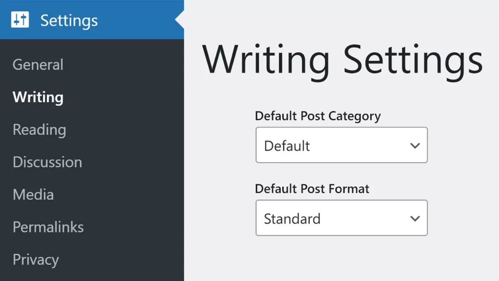 如何配置WordPress撰写设置
