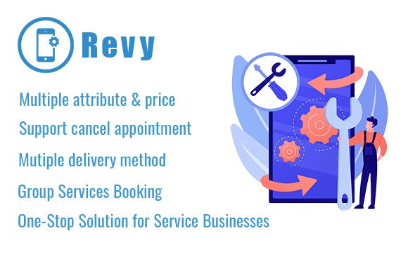 Revy 1.12 – 维修服务行业的WordPress预订系统