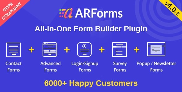 ARForms 5.9 开心版 – WordPress表单生成器插件