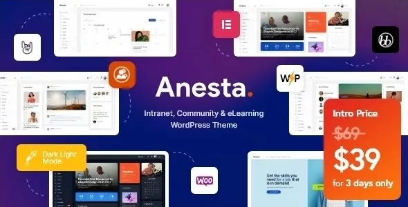 Anesta 1.0.1 – 社区论坛网站WordPress主题