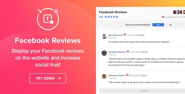 Facebook Reviews 1.2.4 – WordPress Facebook评论插件