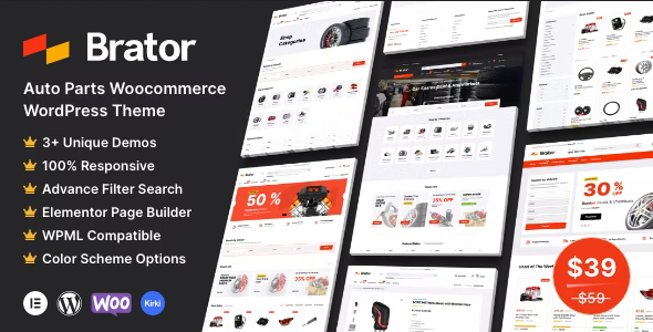 Brator 2.3 – 汽车零部件WooCommerce WordPress主题