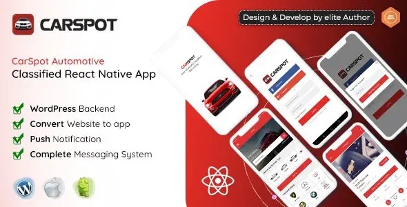 CarSpot v1.9.4 汽车经销商分类React Native应用 – 专业汽车交易平台