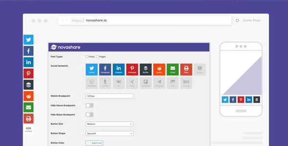 Novashare 1.3.4 开心版 – WordPress社交共享插件