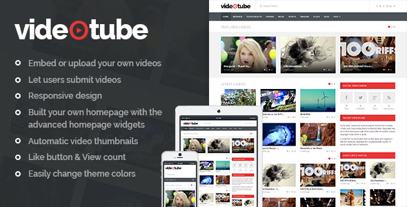 VideoTube 3.4.6 – 视频门户杂志网站WordPress主题