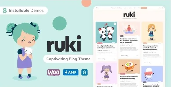 Ruki 1.3.1 – 迷人简约个人博客网站WordPress主题