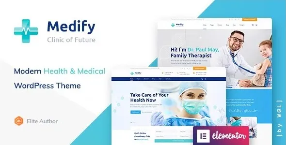 Medify 1.2.5 开心版 – 健康诊所医疗器械网站WordPress主题