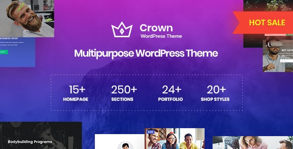 Crown 1.0.6 – 多用途企业网站WordPress主题
