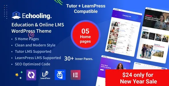 Echooling 1.1.4 – 教育培训课程网课网站WordPress主题