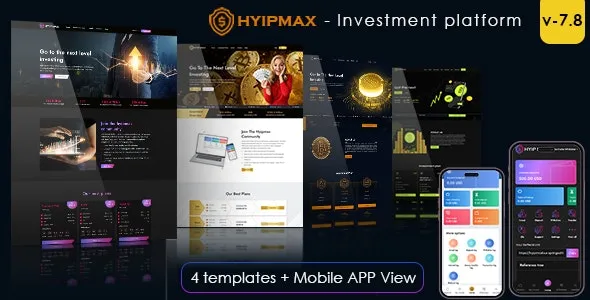 HYIP MAX v13.0 高收益投资平台主题
