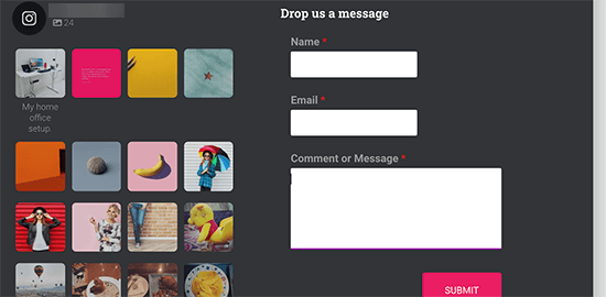 WordPress网站页脚的内容列表