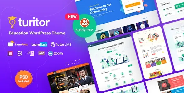 Turitor v1.5.0 LMS & Education WordPress Theme – 教育与在线学习WordPress主题