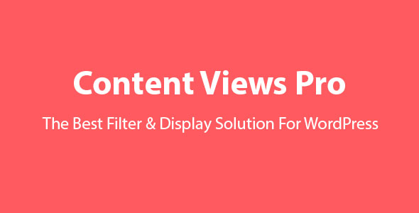 Content Views Pro 5.9.1 – 使用的WordPress网格插件