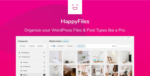 HappyFiles Pro 1.7.0 – WordPress媒体文件夹