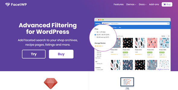 FacetWP 4.1.2 + Full Addons – 过滤和分面搜索WordPress插件