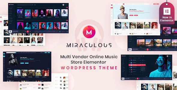 Miraculous (v2.0.6) 在线音乐商店WordPress主题 – 打造专业音乐网站