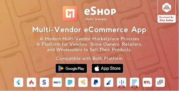 eShop 2.0.9 开心版 – 多供应商市场Flutter应用程序