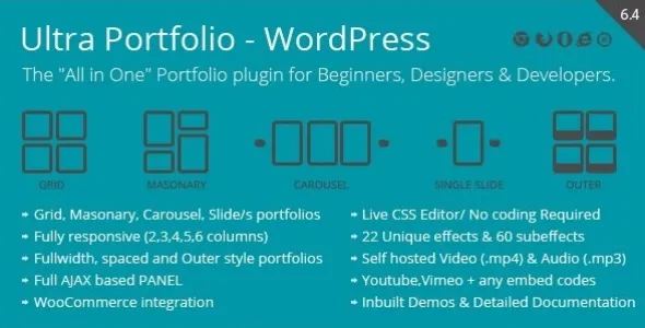 Ultra Portfolio 6.5 – WordPress插件