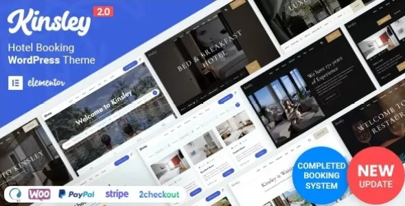 Kinsley 2.1.1 开心版 – 旅馆酒店度假预订WordPress主题