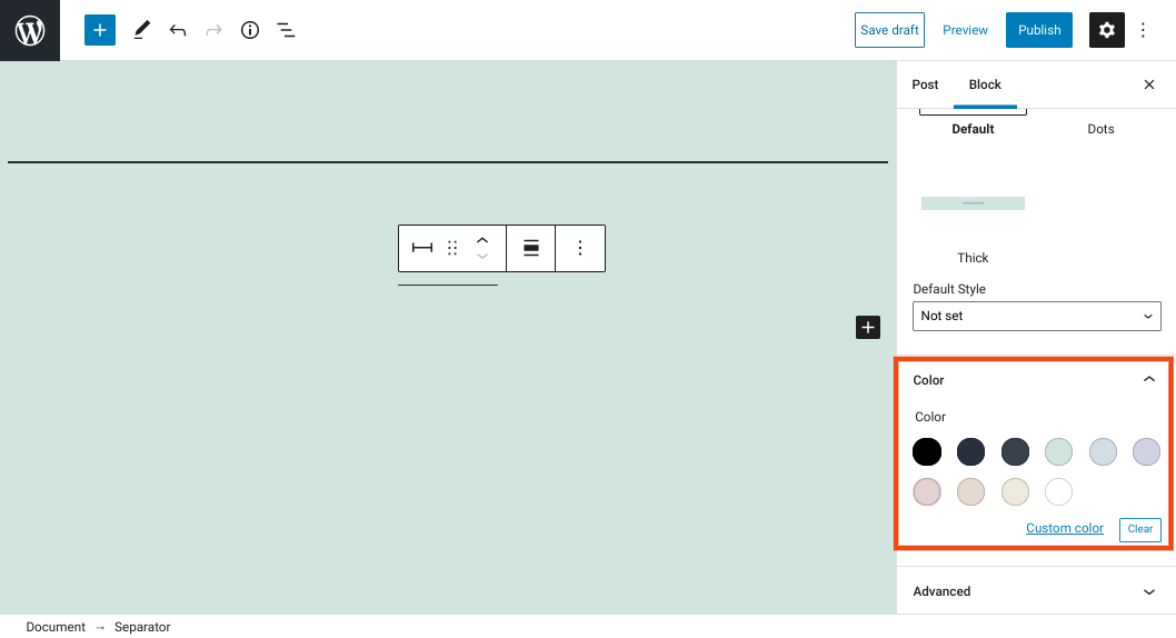 古腾堡编辑器教程:如何使用WordPress分隔块