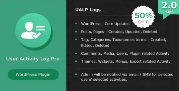 User Activity Log Pro 2.3.2 – 网站监视系统和用户活动日志跟踪WordPress插件