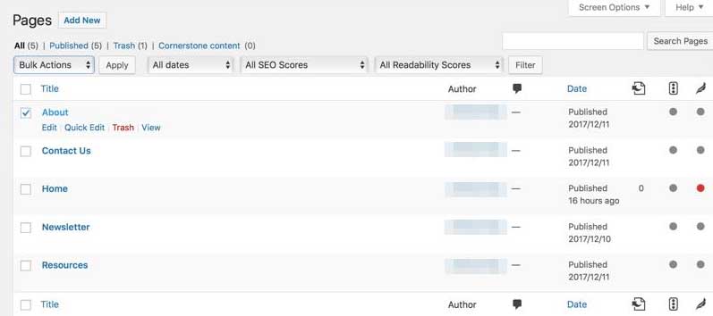 WordPress页面管理初学者基础课程