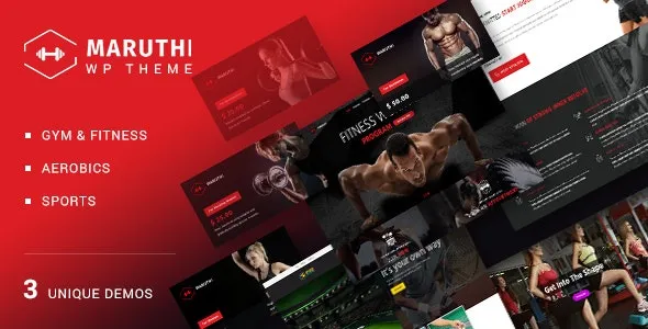 Maruthi (v3.0) Fitness Gym Trainer WordPress Theme – 专业健身教练WordPress主题
